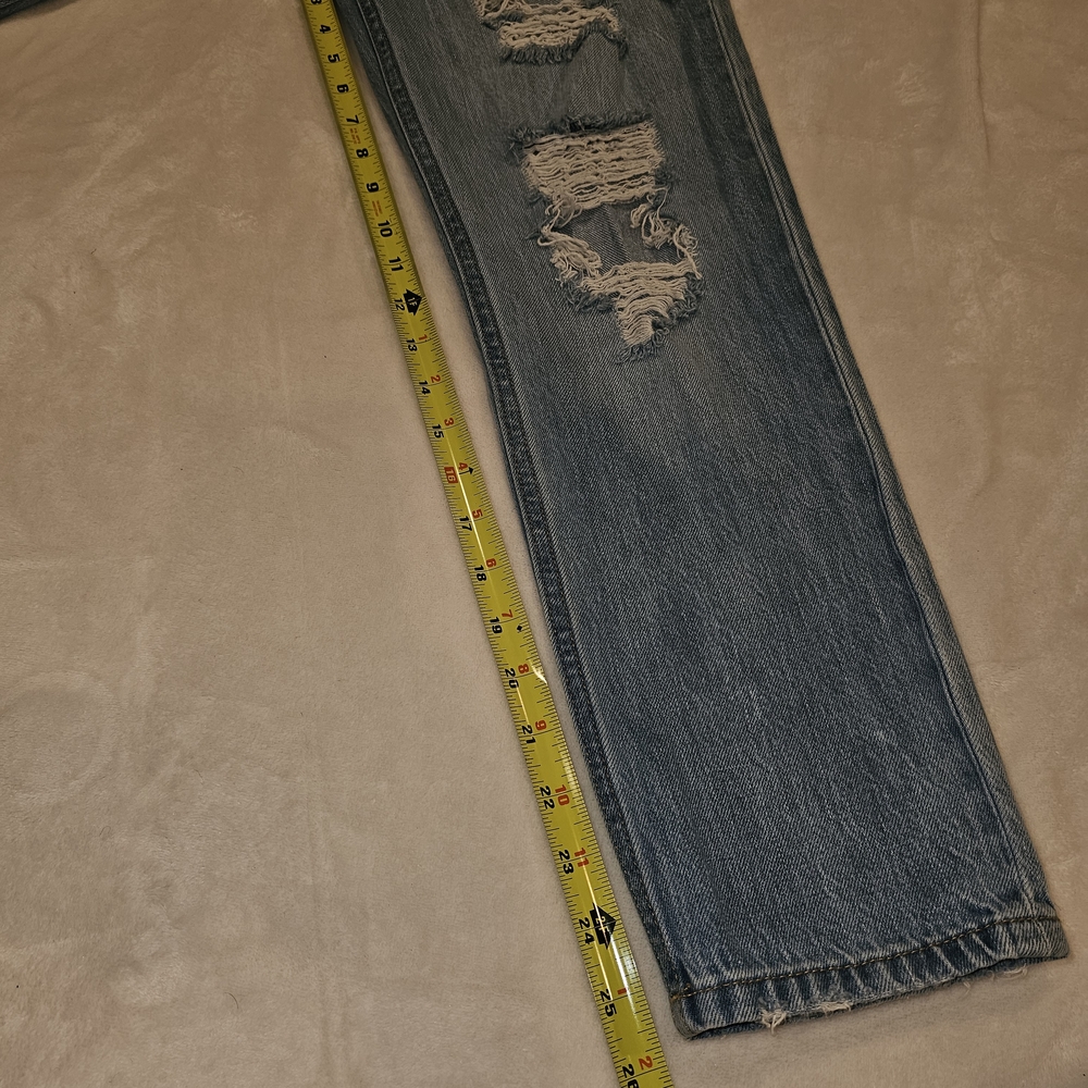 Aeropostale Ripped Light Blue Boyfriend Jeans - Picture 14 of 14